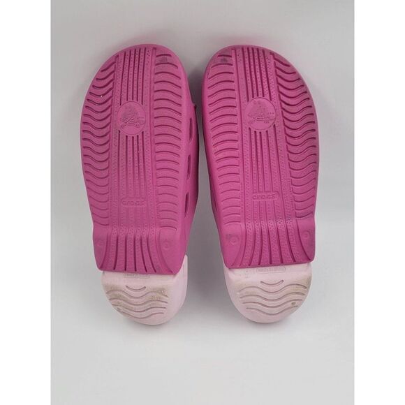 Crocs Classic Kids Slides Girls Pink Size 3 Junior - Picture 6 of 7